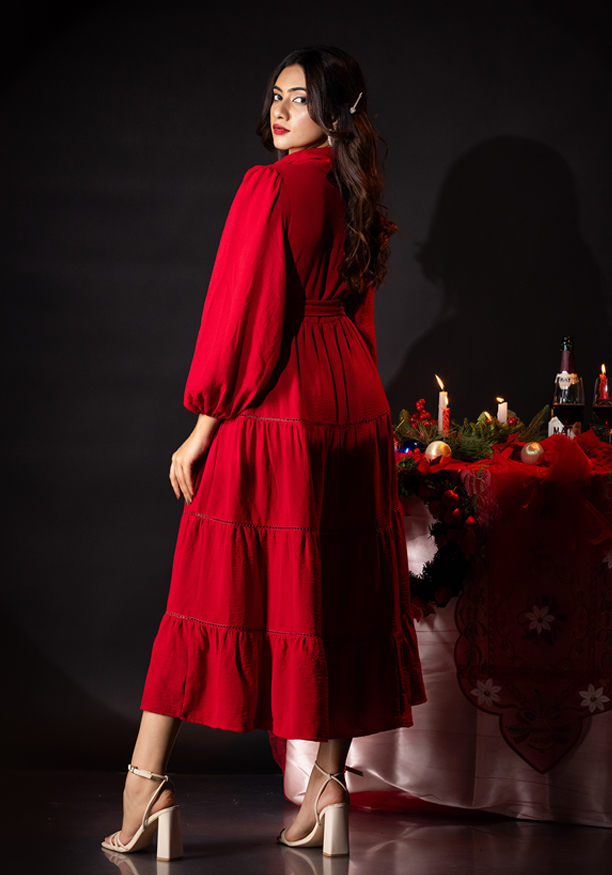 CEFALO CHIC RED DRESS